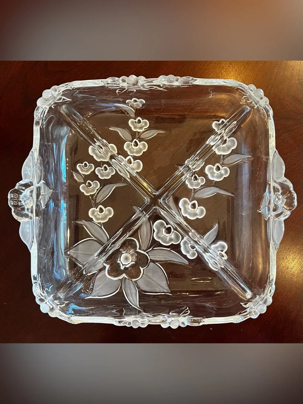 Vintage Walther Glas Maria Crystal Serving Dish